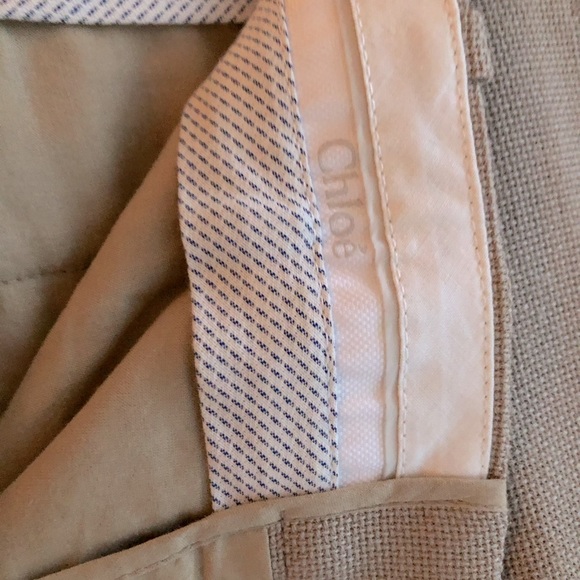 Chloe summer grey straight leg pants 34 - Picture 3 of 7